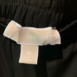 Michael Kors Pull-on Black Wide Leg Polyester/spandex Pants 32” XL